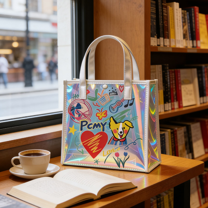 Women Bags Lv - Women Holographic Tote Bag Waterproof Transparent