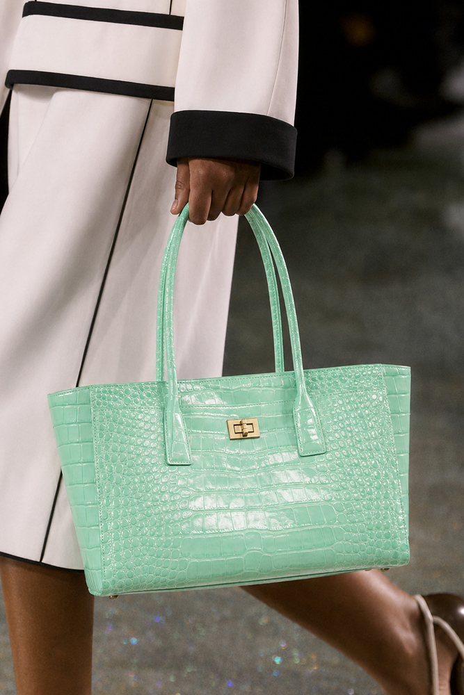 Women Hand Bags For Office - SHELKSBAG Glossy Crocodile Embossed Tote Bag