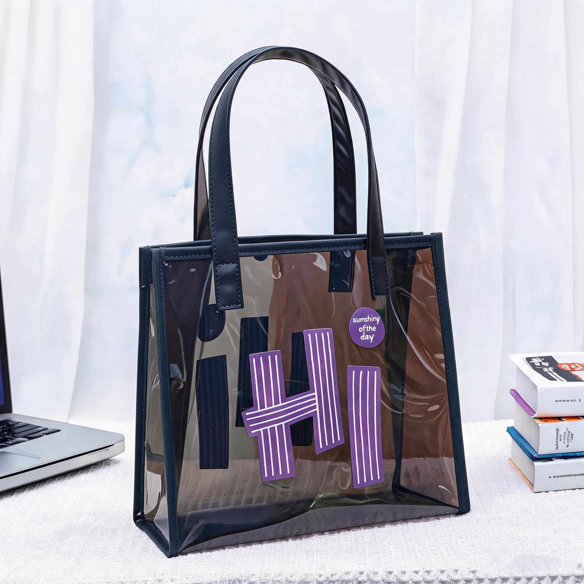 Women Bags Lv - Women Transparent PVC Tote Waterproof Large