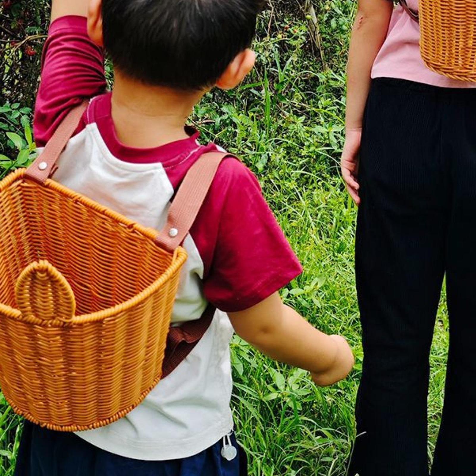 Rustic Basket Backpack Farm Ca - Basket Bag Wicker 评论和价格
