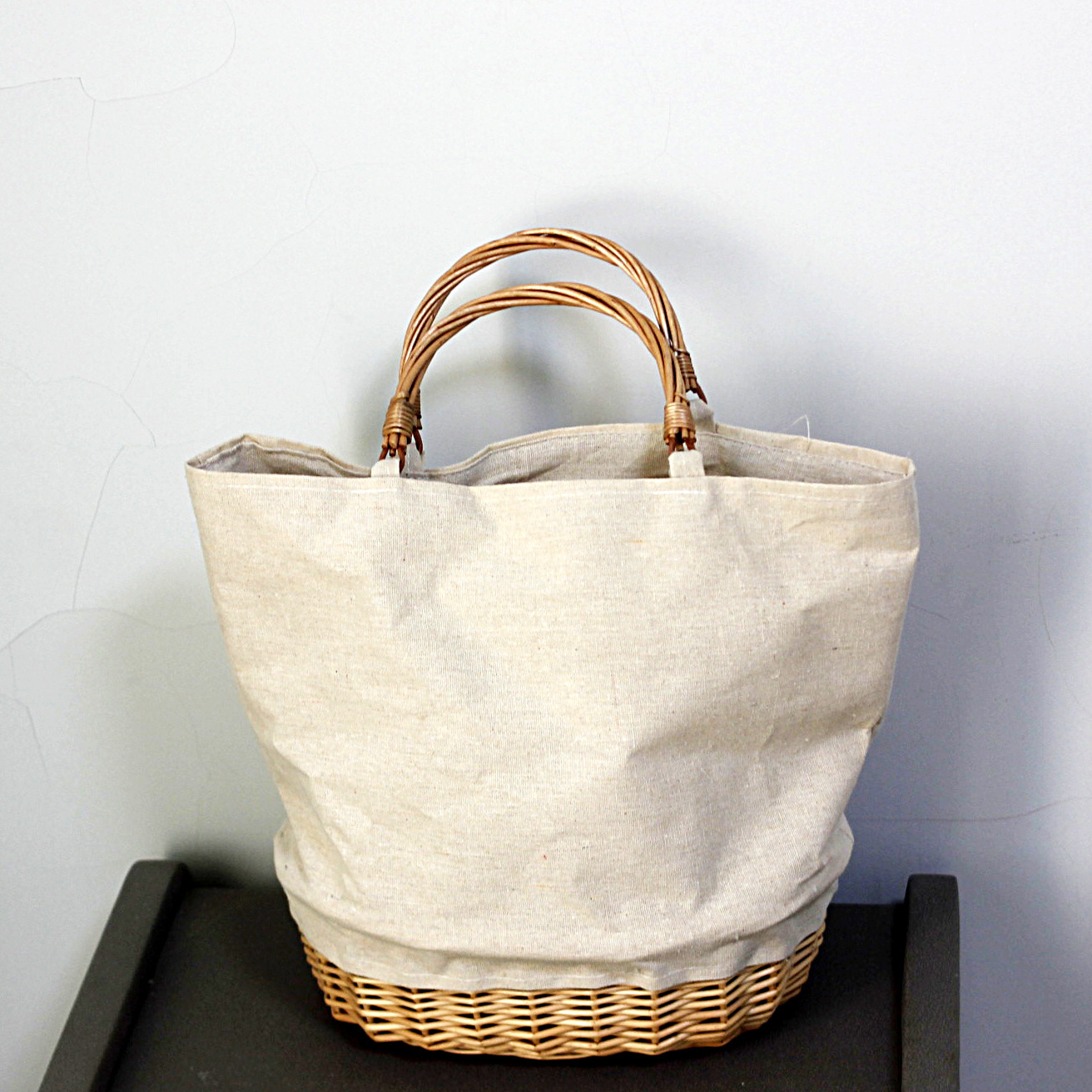 Wicker Woven Basket Bag Linen  - Basket Bag Wicker 评论和价格