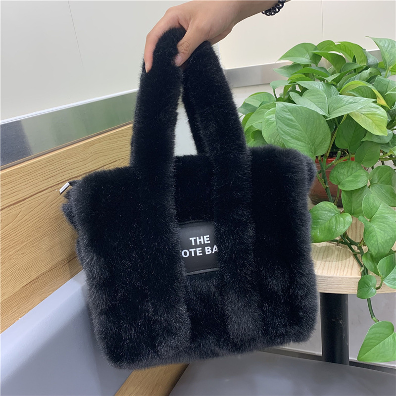 Winter Women Faux Fur  Plush T - Women'S Tote Bags Designer 评论和价格