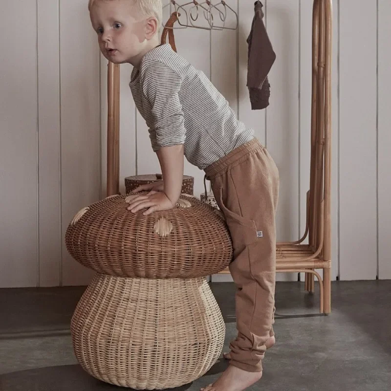 Nordic Wind Rattan Woven Mushr - Basket Bag Wicker 评论和价格
