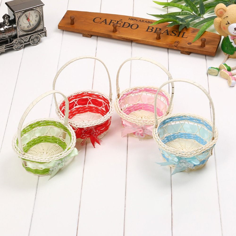 Beautiful Hand Made Flower Sto - Basket Bag Wicker 评论和价格