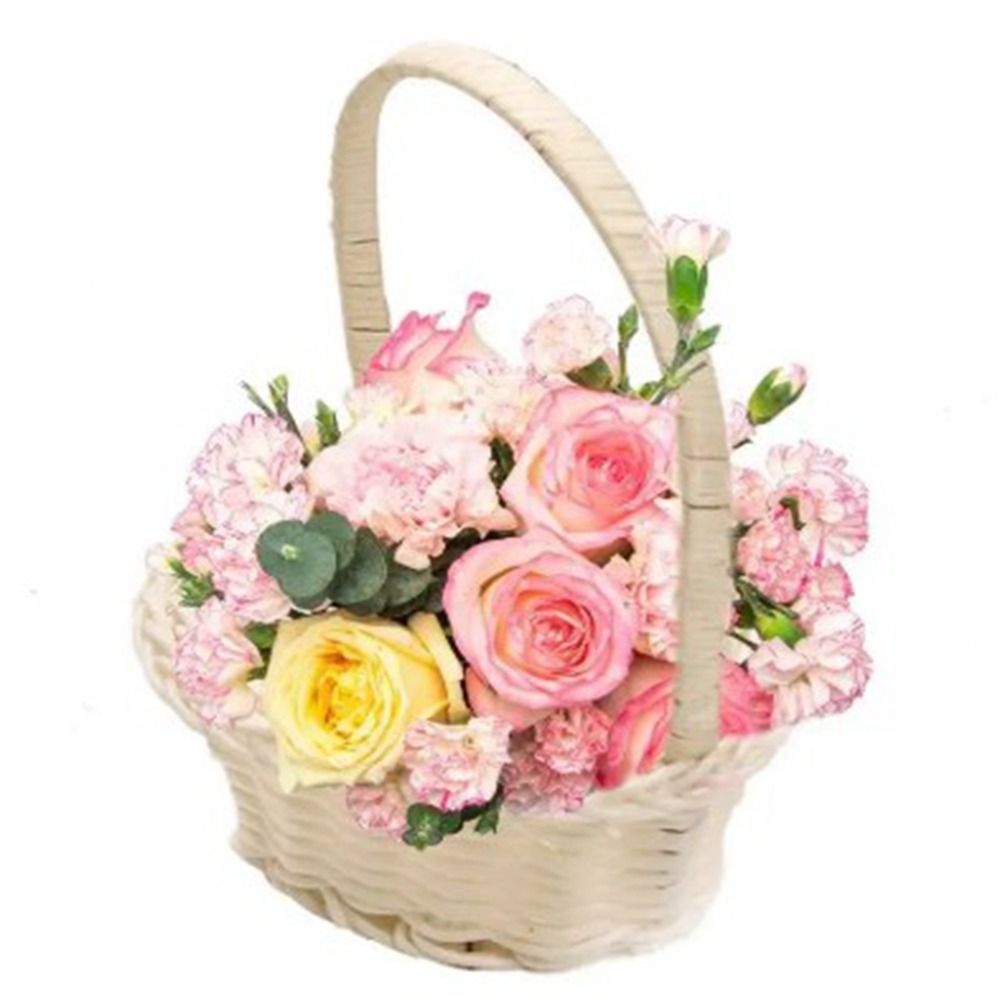 Beautiful Hand Made Flower Sto - Basket Bag Wicker 评论和价格