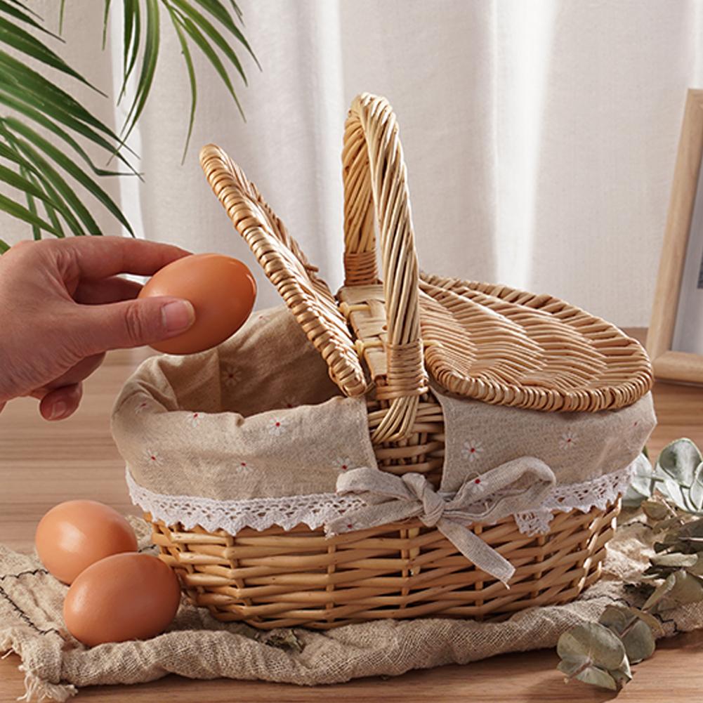 Handmade Woven Wicker Baskets, - Basket Bag Wicker 评论和价格