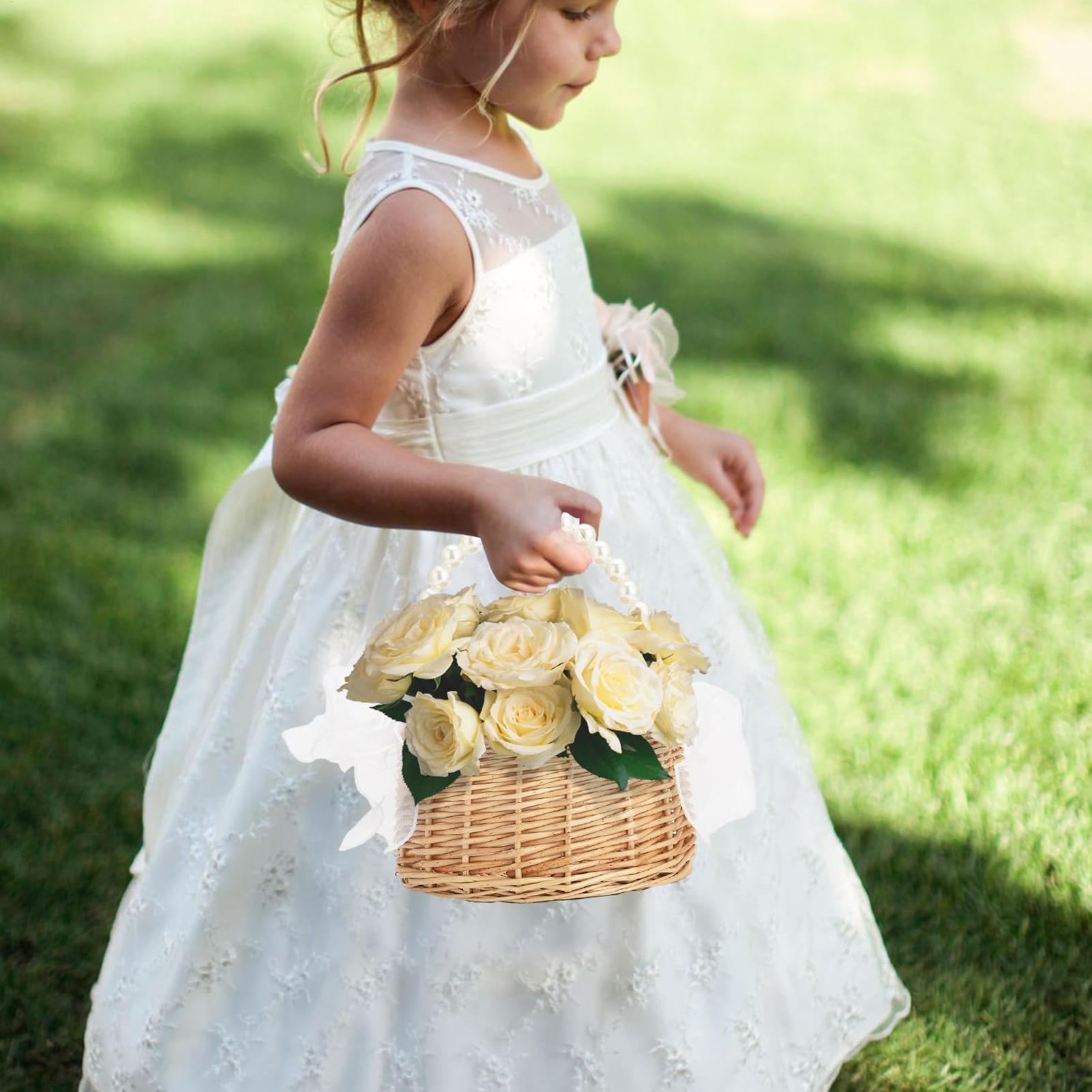 One wicker rattan flower child - Basket Bag Wicker 评论和价格