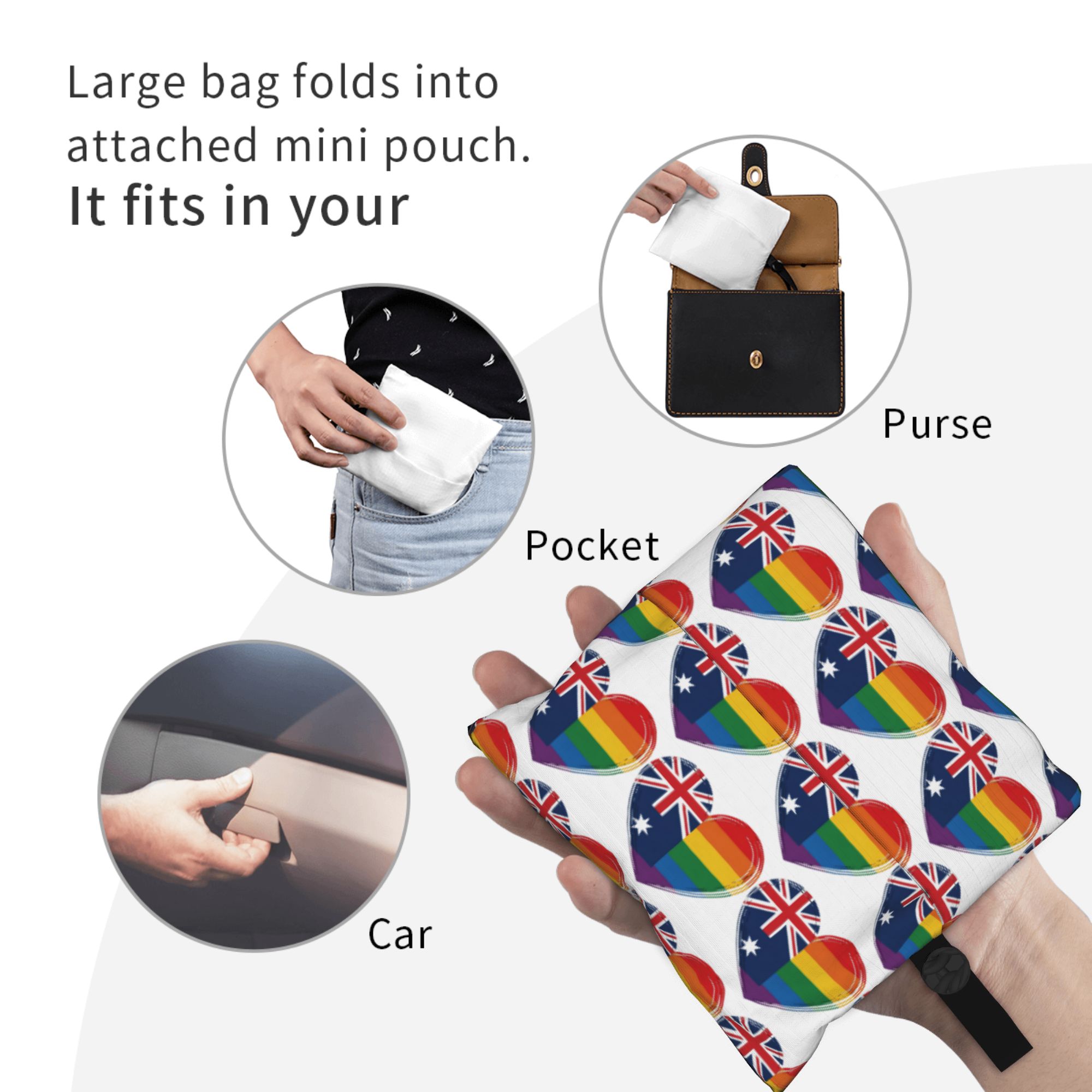 LGBTQ Australia Gay Pride Hear - Women Bags In Australia 评论和价格