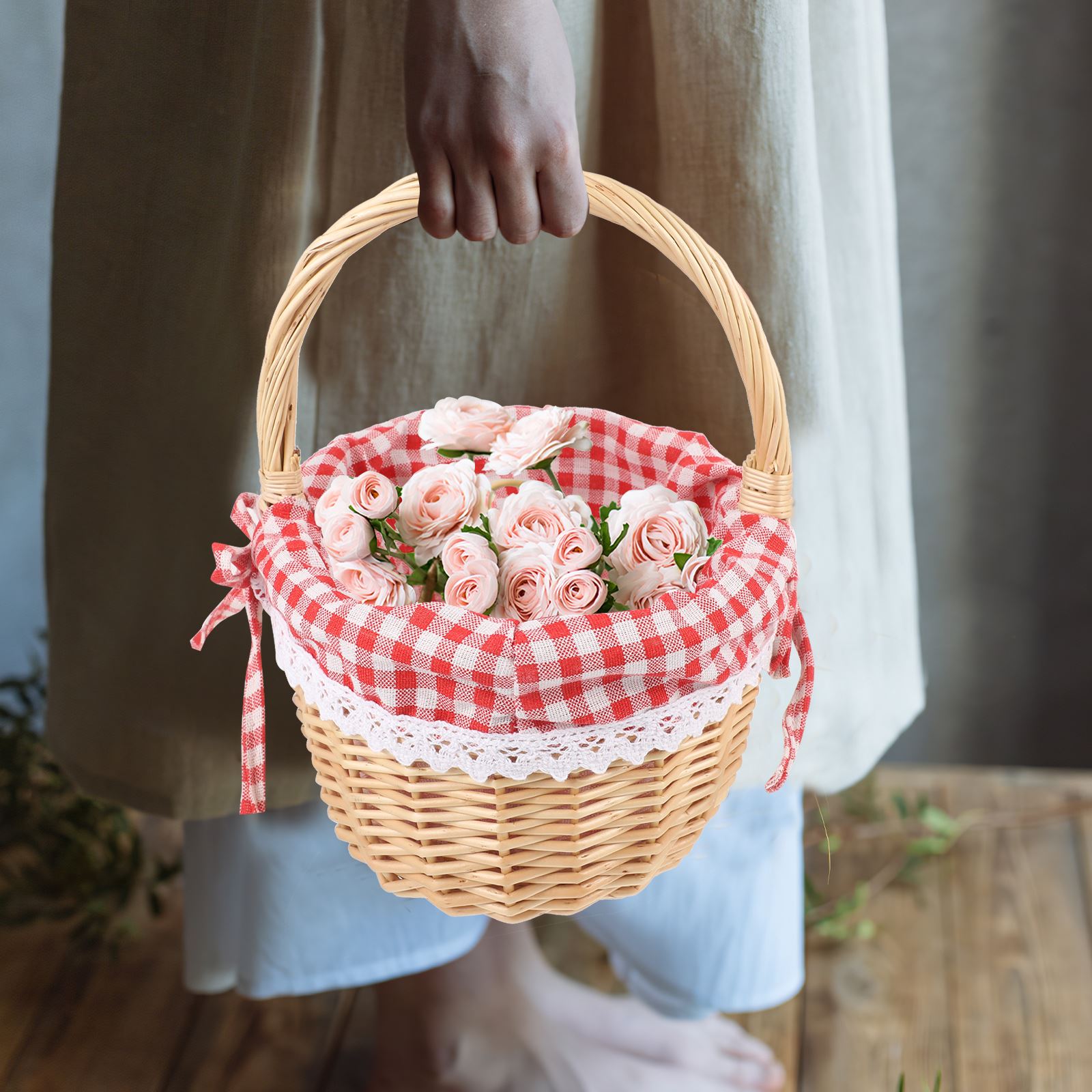 Zerodeko Little Red Riding Hoo - Basket Bag Wicker 评论和价格