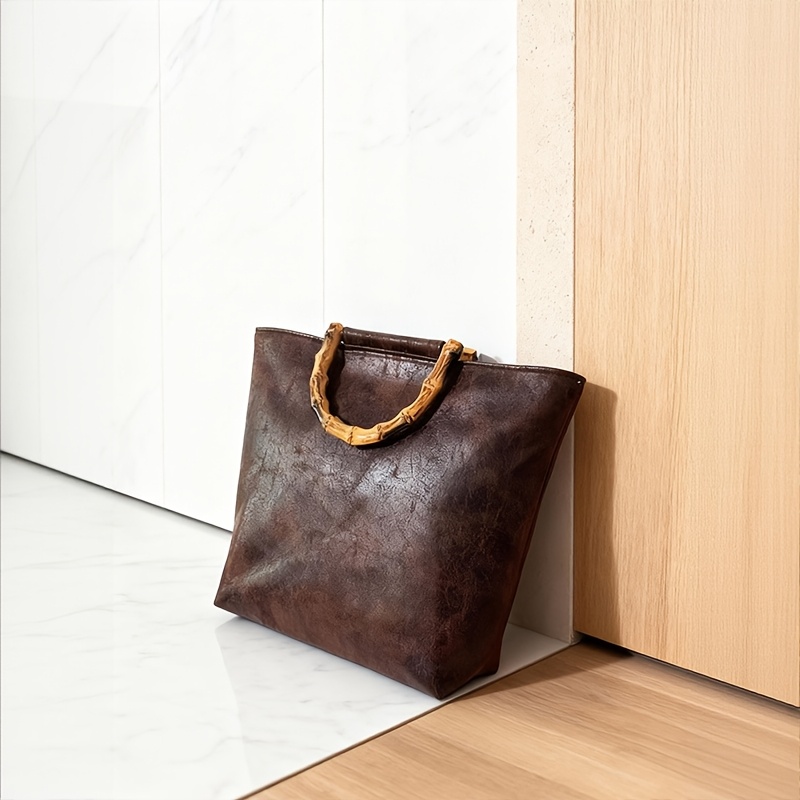 Vintage distressed cracked lar - Women'S Tote Bags Designer 评论和价格