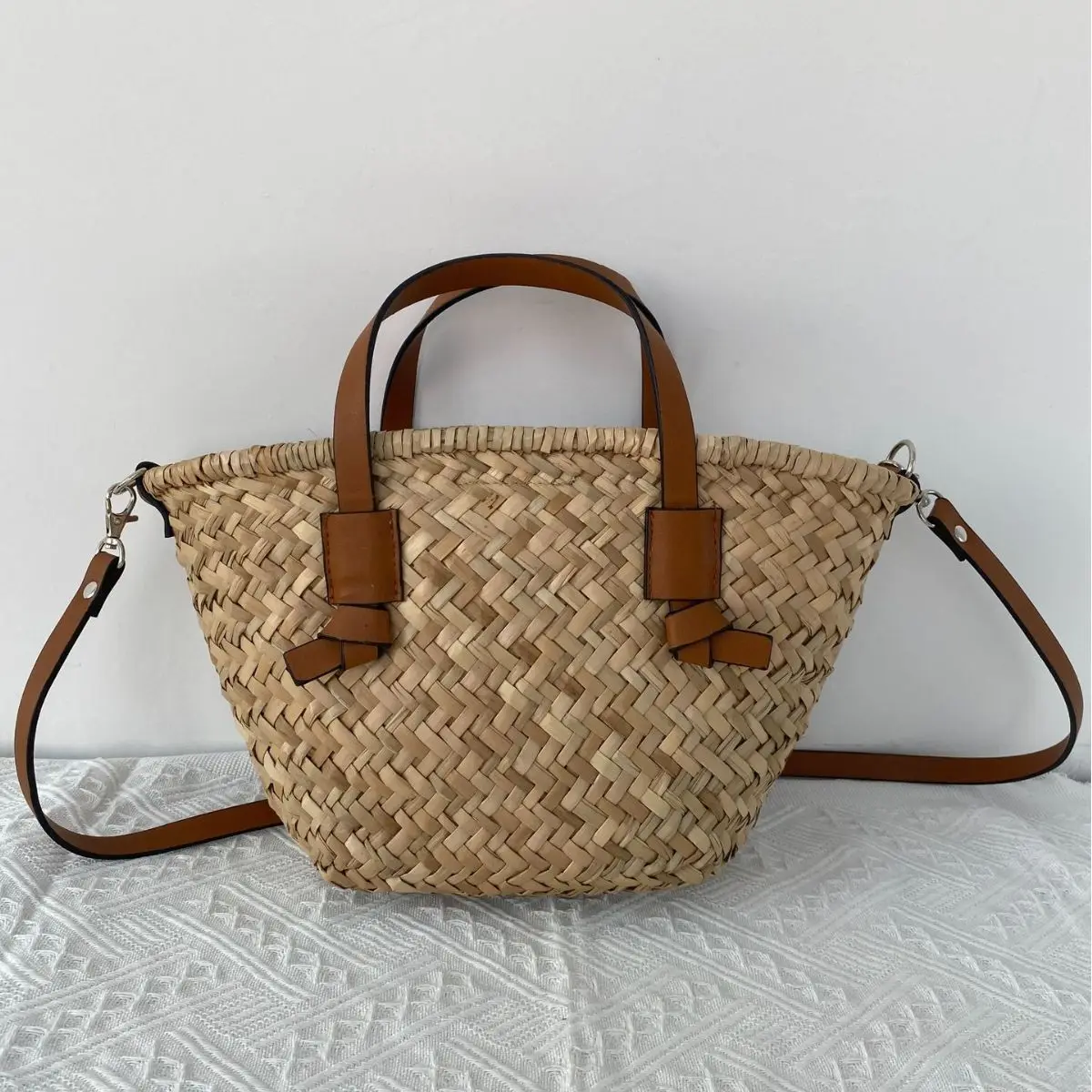 Bohemian Straw Basket Bag Hand - Basket Bag Wicker 评论和价格
