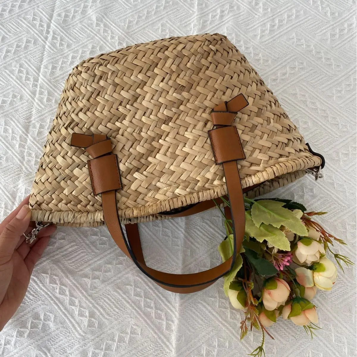 Bohemian Straw Basket Bag Hand - Basket Bag Wicker 评论和价格