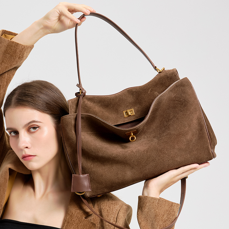 Ladies' Large Capacity Genuine - Women Hand Bags For Office 评论和价格
