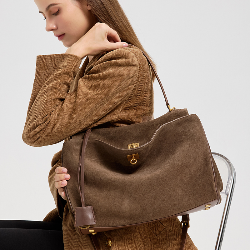 Ladies' Large Capacity Genuine - Women Hand Bags For Office 评论和价格