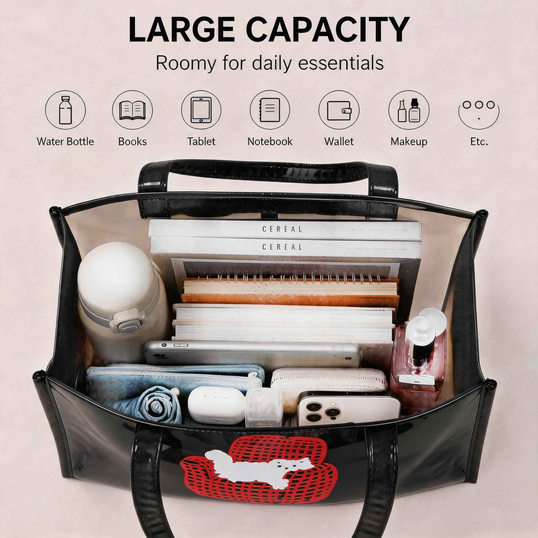 Women Waterproof PVC Tote Bag  - Women Bags Lv 评论和价格