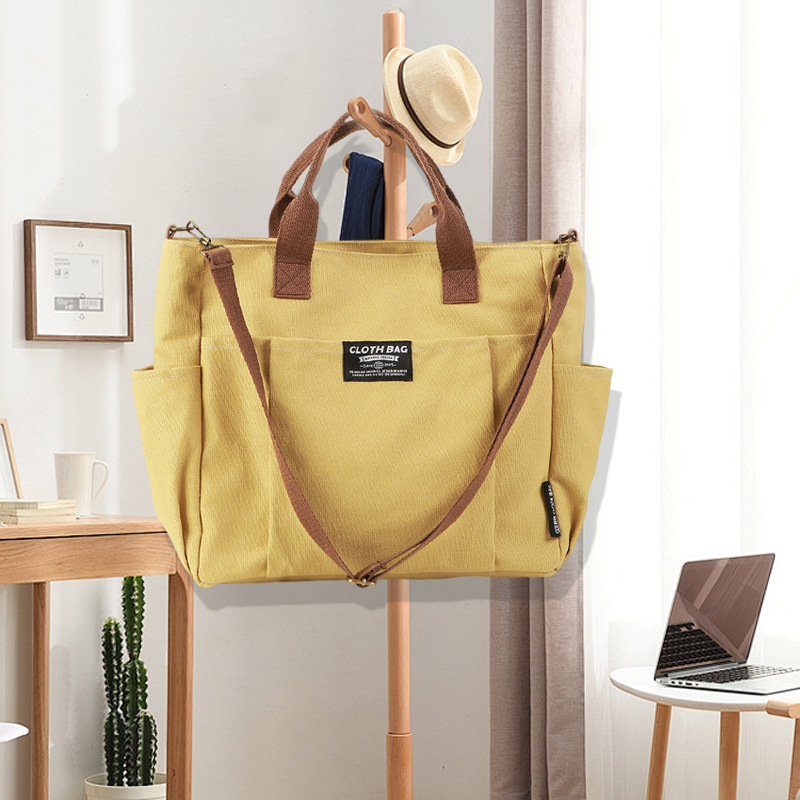 Canvas Tote Bag, Thickened Mul - Women'S Japanese Bags 评论和价格